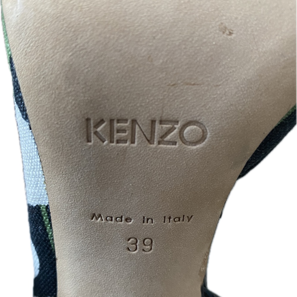 Kenzo Peep Toe Floral Heels - Size 7.5 (39) - Picture 8 of 9